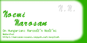 noemi marosan business card